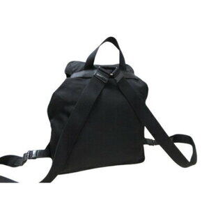 Prada Backpack Logo Plate Triangle White Tessuto